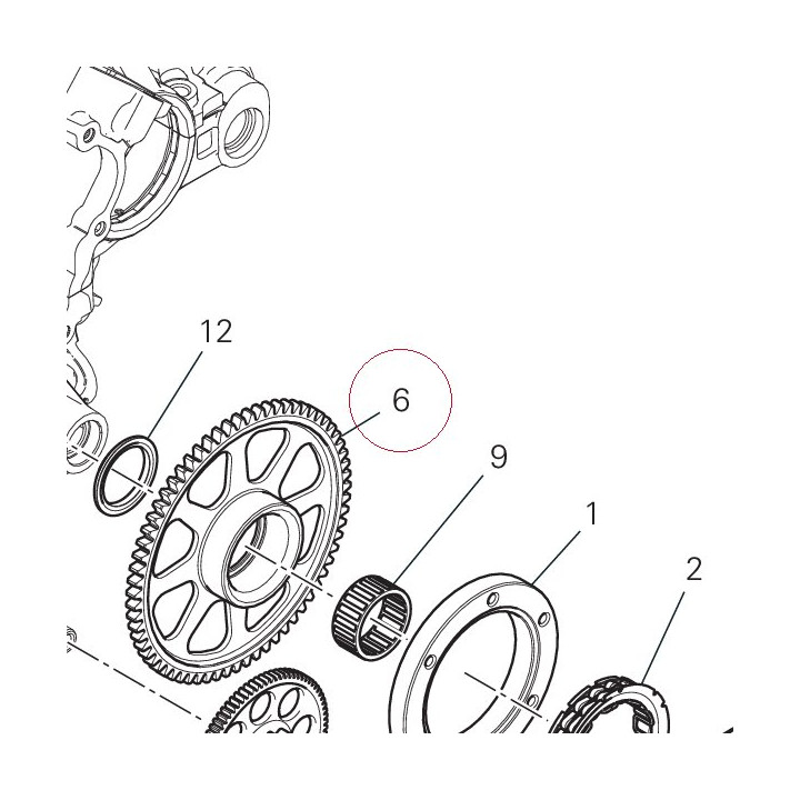 Driven gear 17310411B
