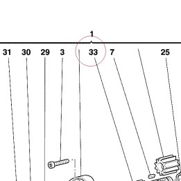 Gear, oil pump drive 17410022A