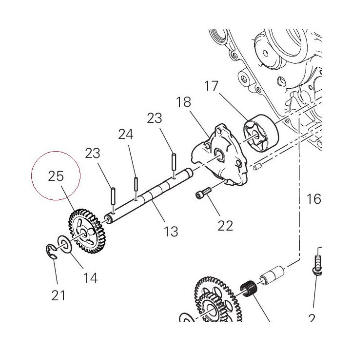 Gear, pump driven 17410611B