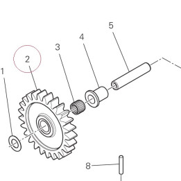 Pump gear 17410631A