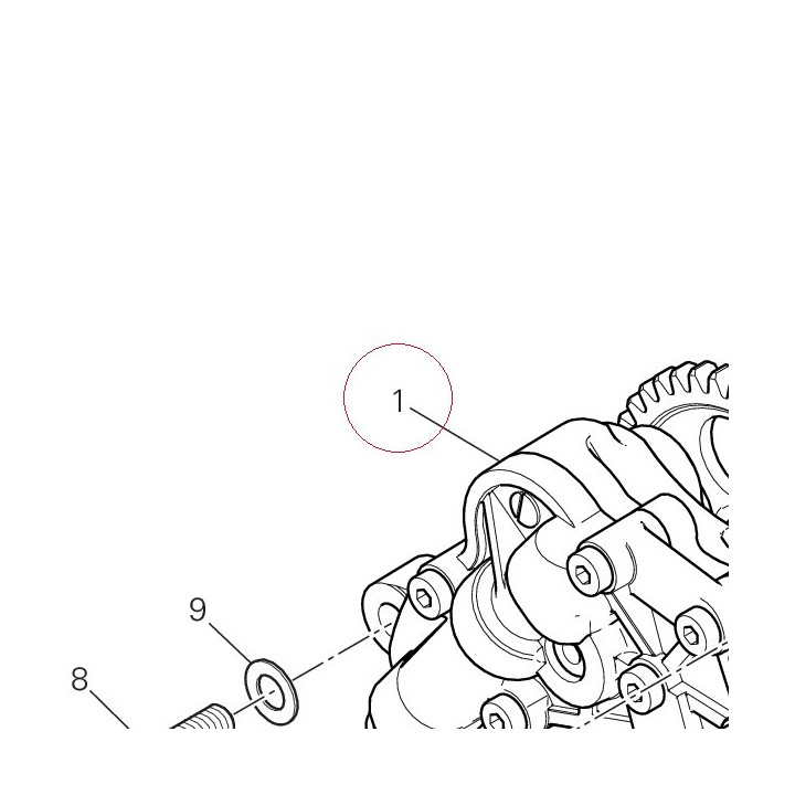 Oil pump assembly 17420381D