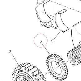 Pump driving gear 17420581A