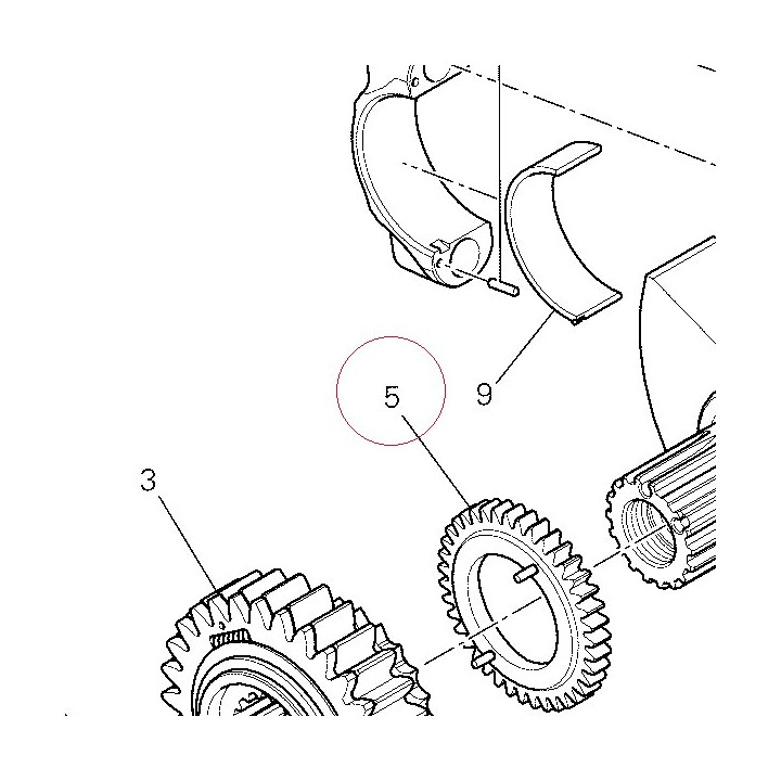 Pump driving gear 17420581A