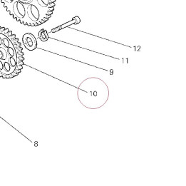 Idle gear 17610201A