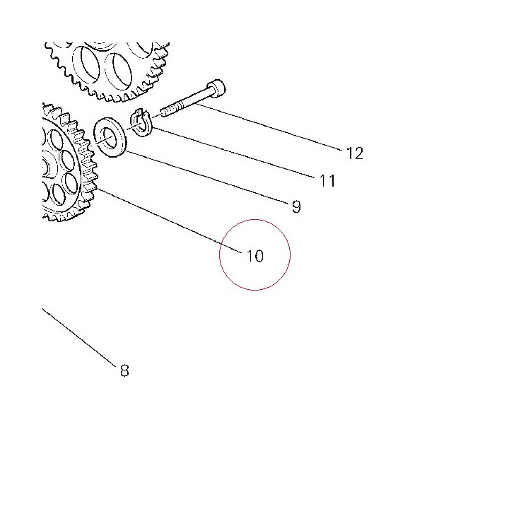 Idle gear 17610201A