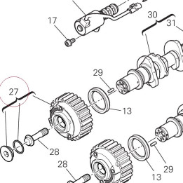 Timing belt pulley, driven 17740032C