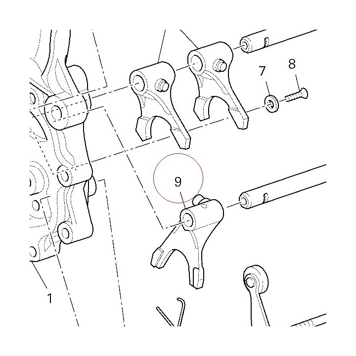 Shift fork 5TH-6TH 18010151B