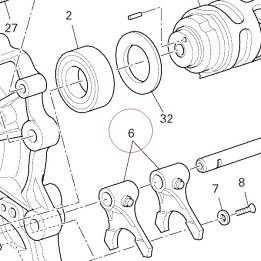 Shift fork 1ST-4TH 2ND-3RD 18010161B