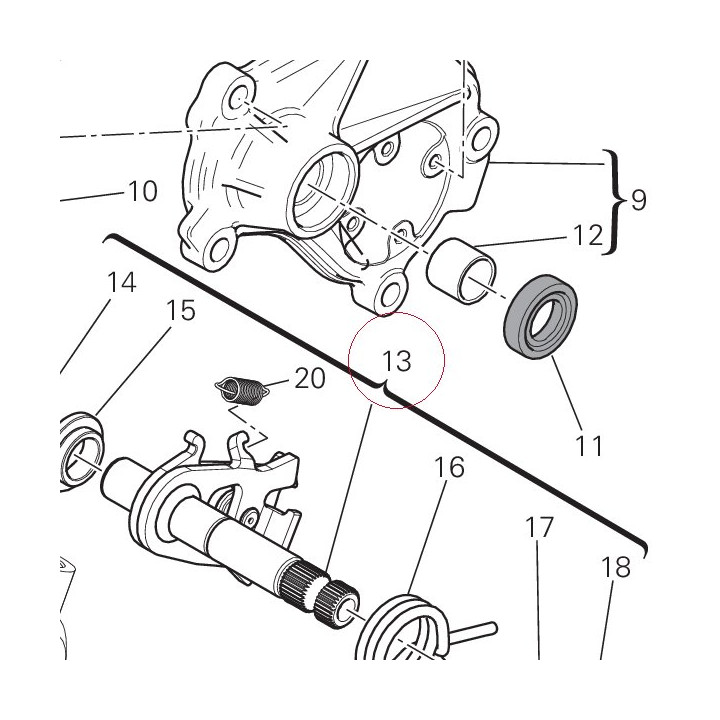 Gear change mechanism 18120063A