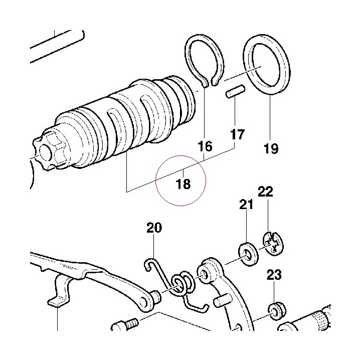 Cam, gear shift 18220121A