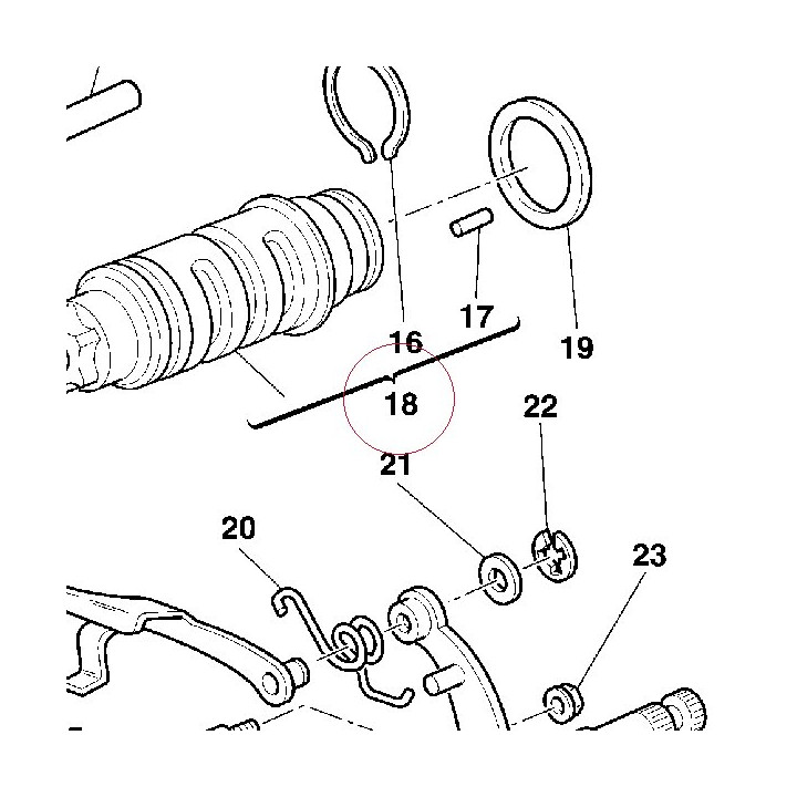 Cam, gear shift 18220171A