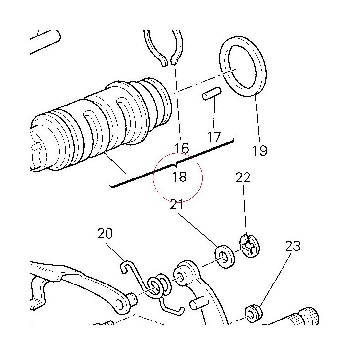 Cam, gear shift 18220281A