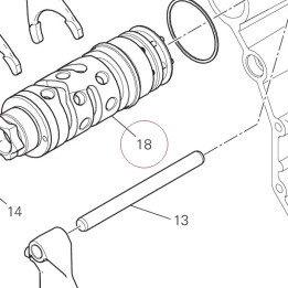 Complete gearbox drum 18220532A