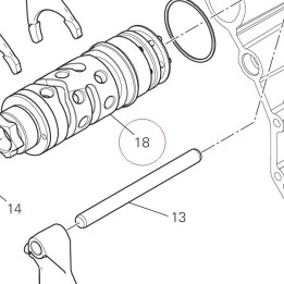 Complete gearbox drum 18220561A