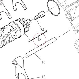 Complete gearbox drum 18220671B