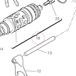 Complete gearbox drum 18220681B