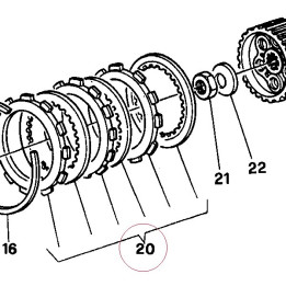 Clutch disc set 19020022A
