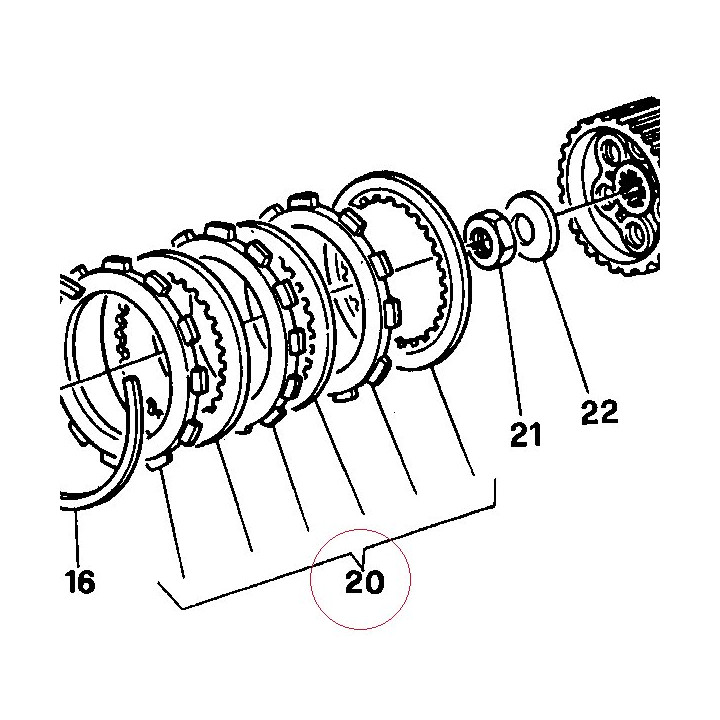 Clutch disc set 19020022A