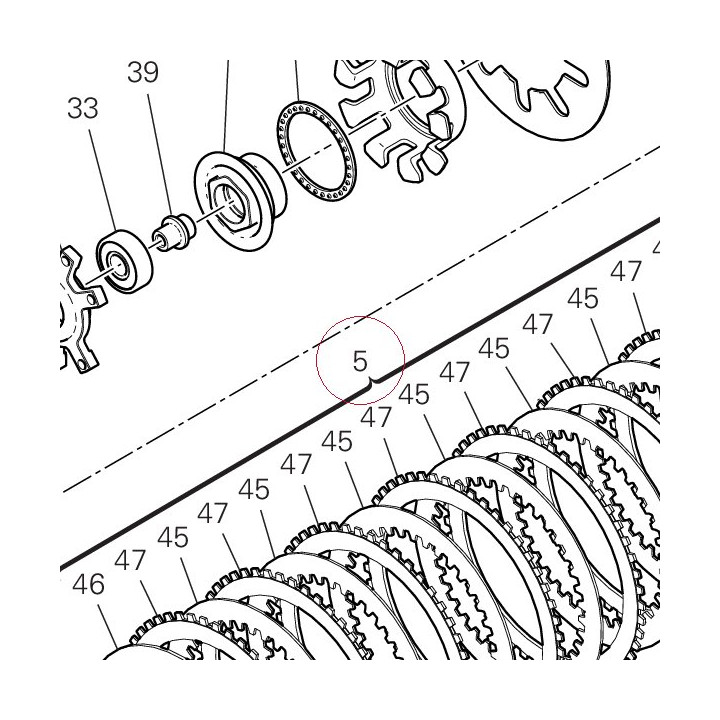 Clutch disc set 19020552B