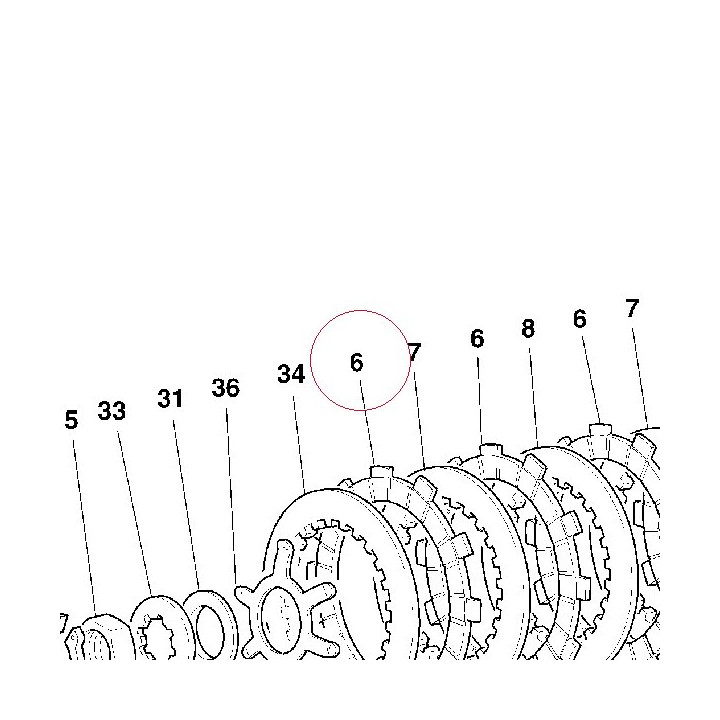 Clutch plate, drive 19110241A