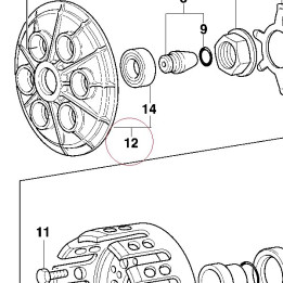 Disk, clutch pressure 19420131A