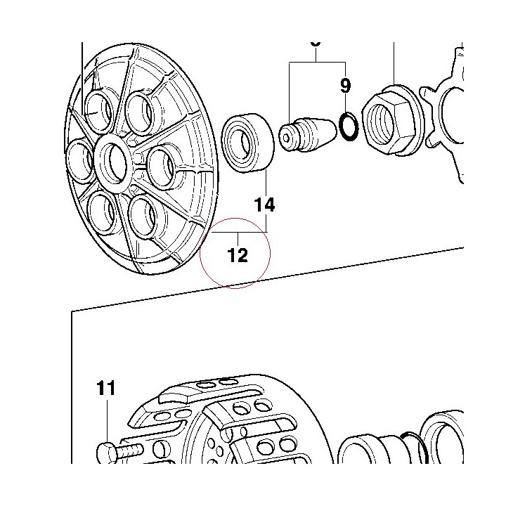 Disk, clutch pressure 19420131A