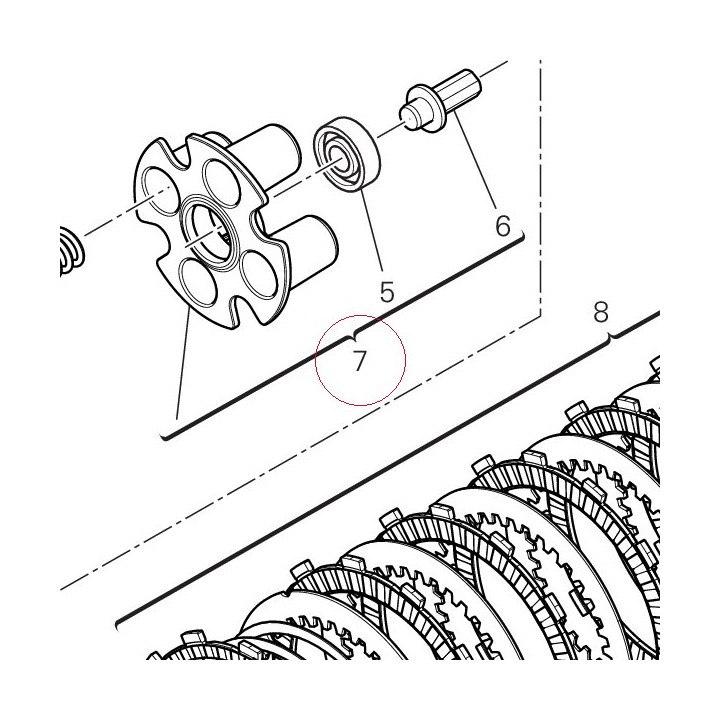 Disk, clutch pressure 19420241C