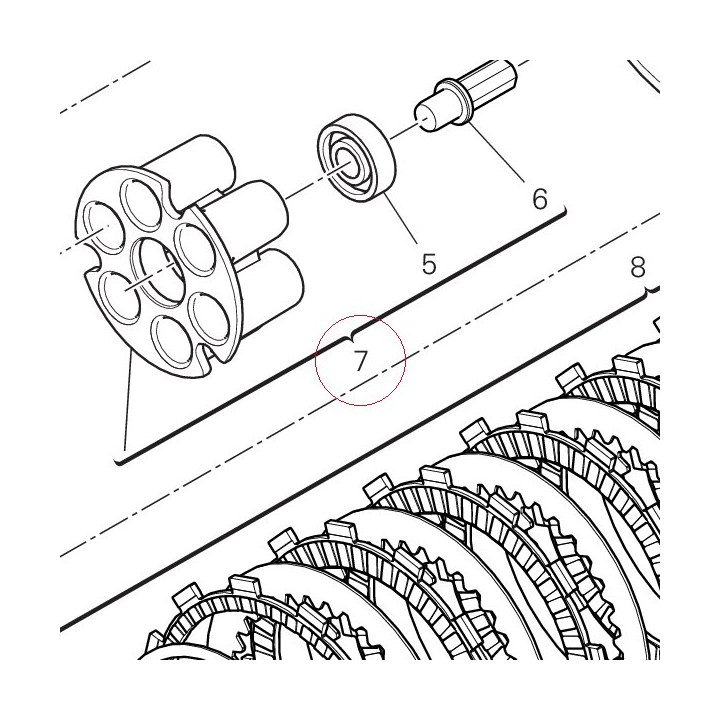 Disk, clutch pressure 19420711A