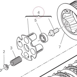 Disk, clutch pressure 19420721C
