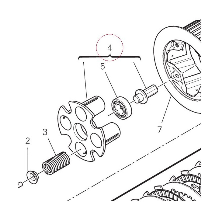 Disk, clutch pressure 19420721C