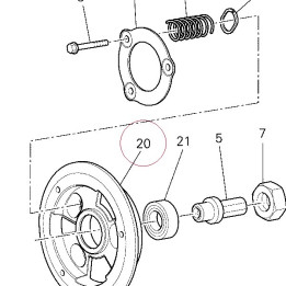 Disk, clutch pressure 19610542A