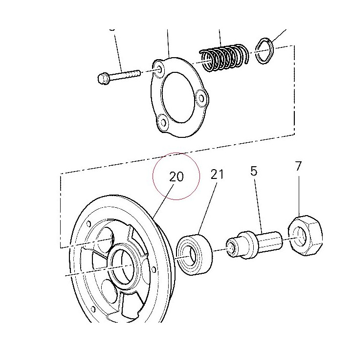 Disk, clutch pressure 19610542A