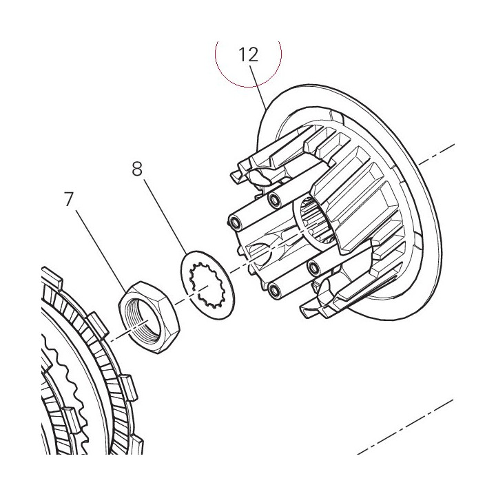 Plate holder hub 19610601B
