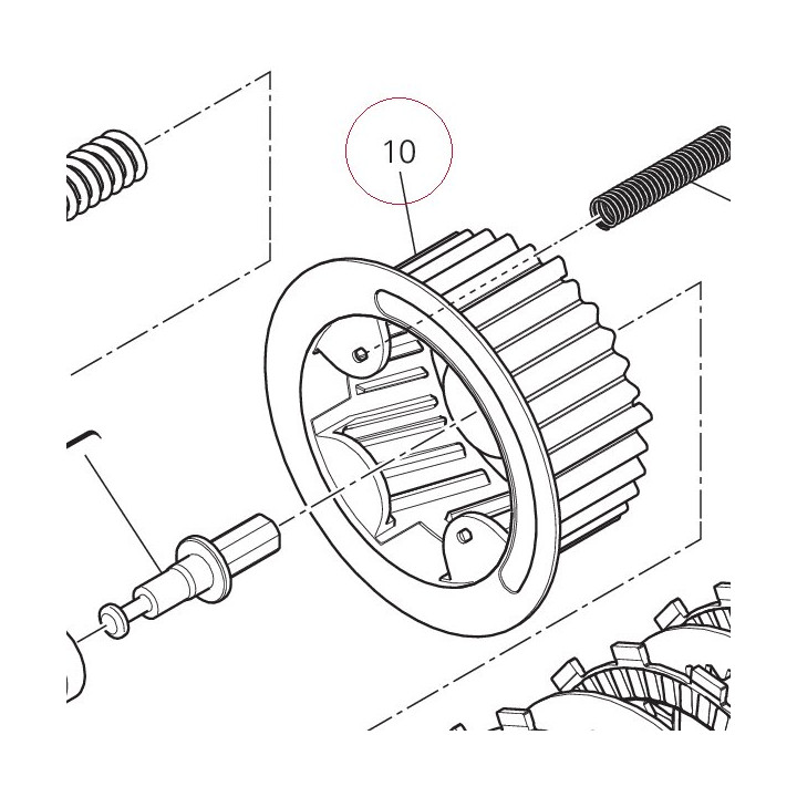 Plate holder hub 19610611A