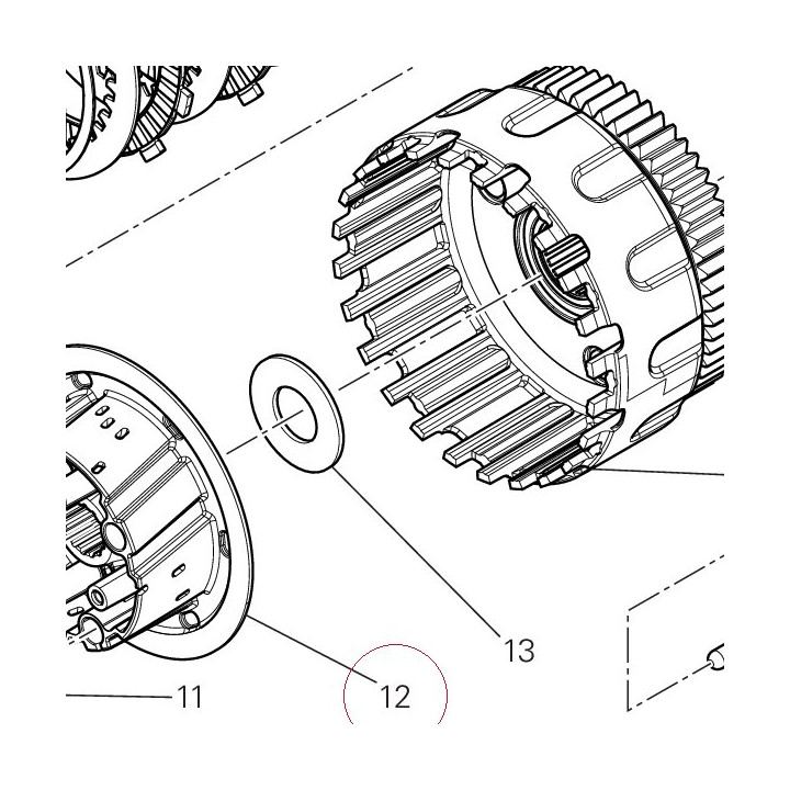 Clutch drum 19610651B