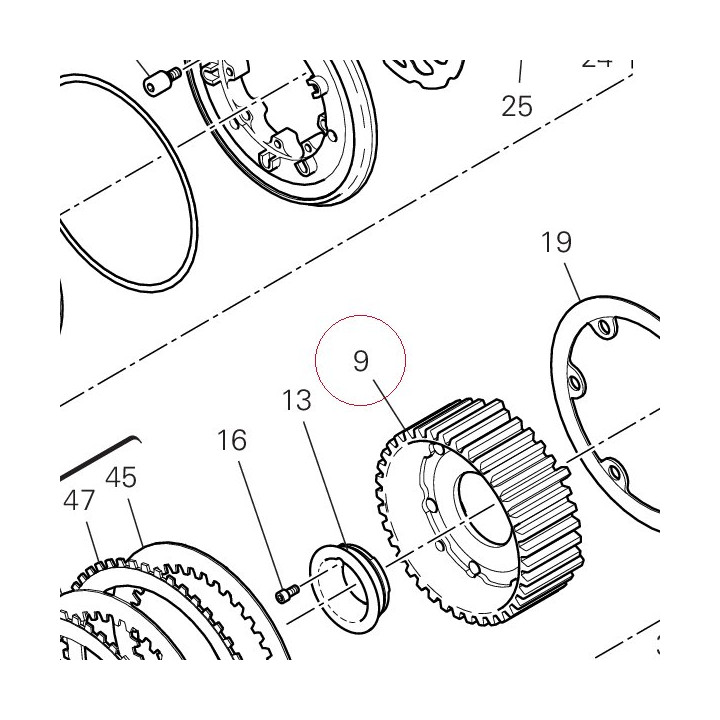 Mozzo centrale 19611001A