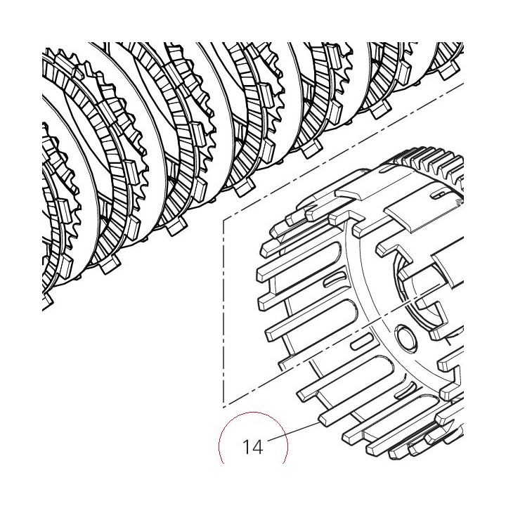 Primary driven gear complete 19810331A