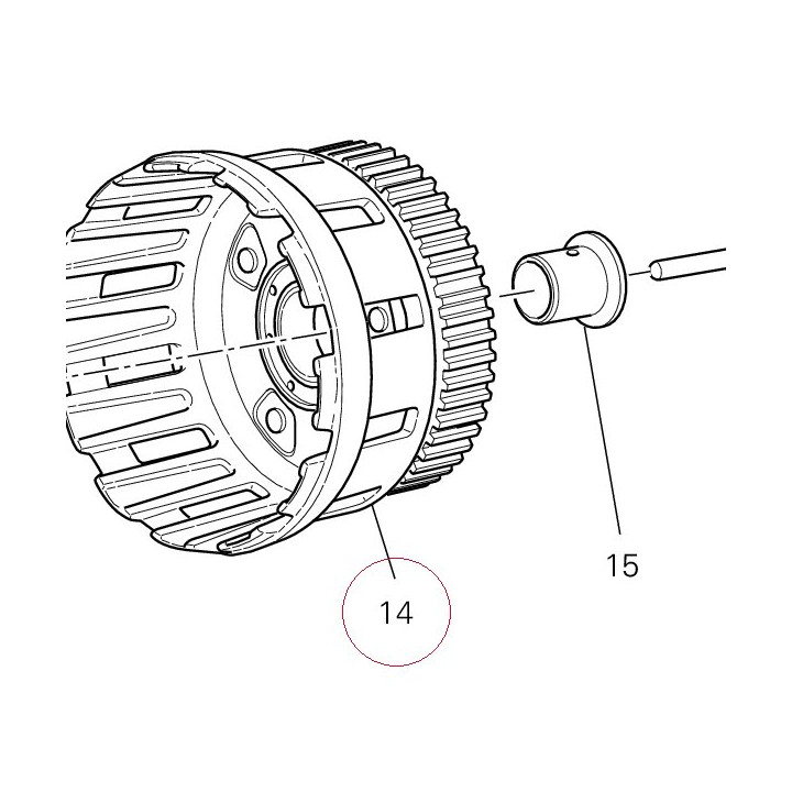 Clutch housing 19820401A