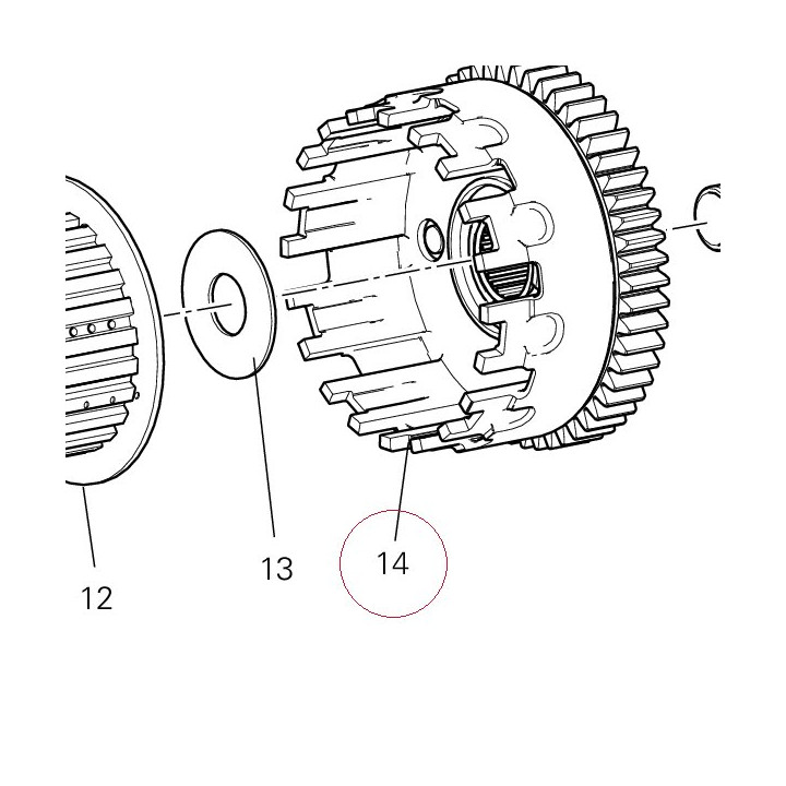 Clutch housing 19820411A