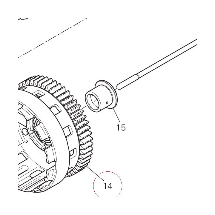 Primary driven gear complete 19820431A