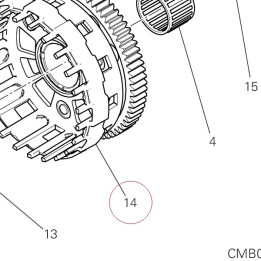 Primary driven gear complete 19820471A