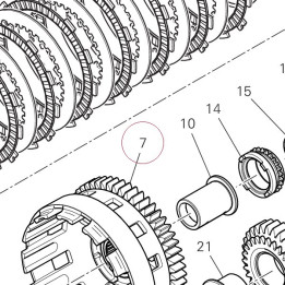 Primary driven gear complete 19820501A