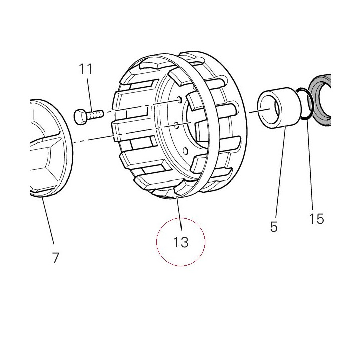 Clutch housing 198Z0011A