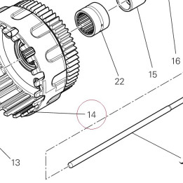 Primary driven gear complete 19920111C