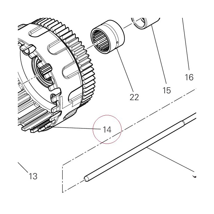 Primary driven gear complete 19920111C
