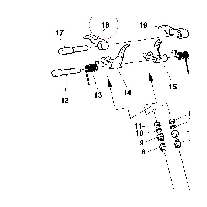 Open. rocker arm 20810021A
