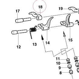 Opening rocker arm left 20810027A