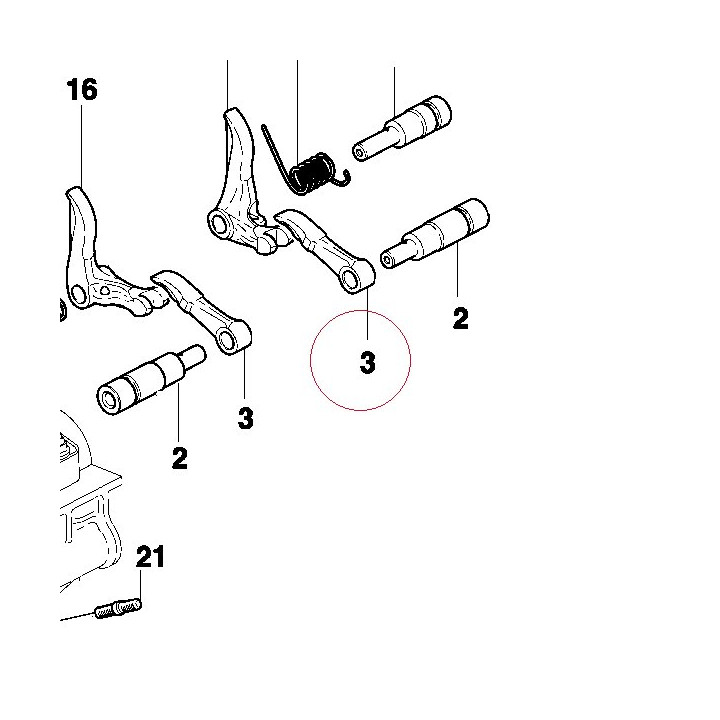 Open. rocker arm 20810093A