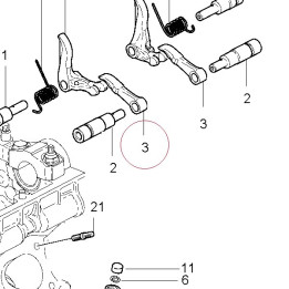 Open. rocker arm 20810095A