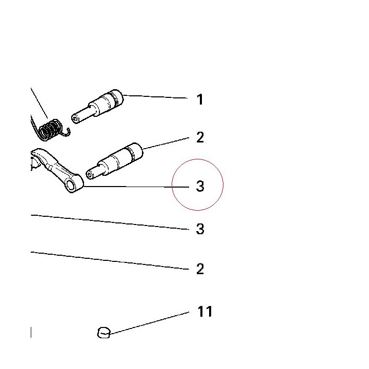 Open. rocker arm 20810096A